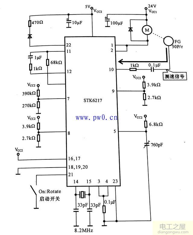 伺服电动机驱动电路的工作流程图