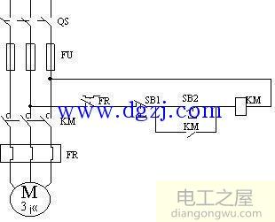 电动机全压启动电路原理图讲解